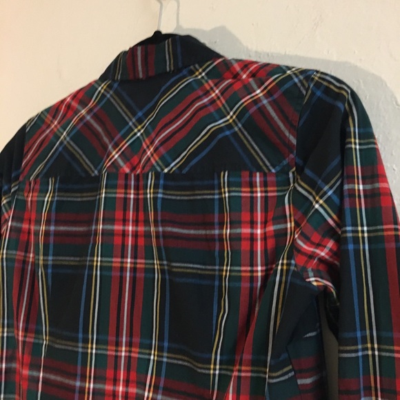 J Crew 100% Cotton Perfect Button Down 2 Tartan Plaid Professional Workwear - Picture 13 of 16